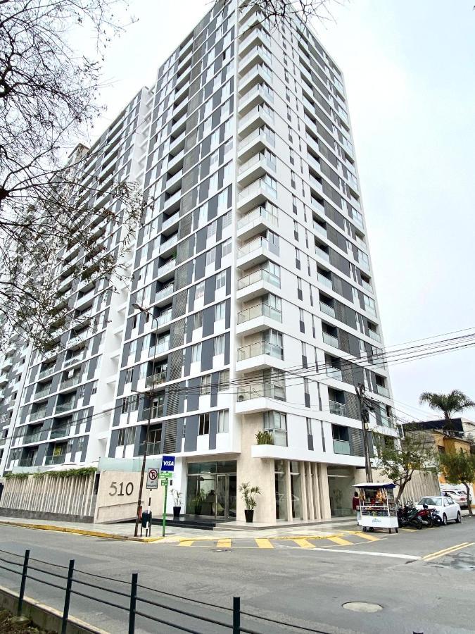Hermoso Apartamento Con Piscina Miraflores- Canvas 利马 外观 照片